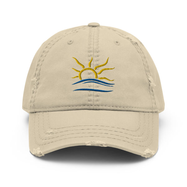 naturist symbol organic distressed dad hat - Image 4