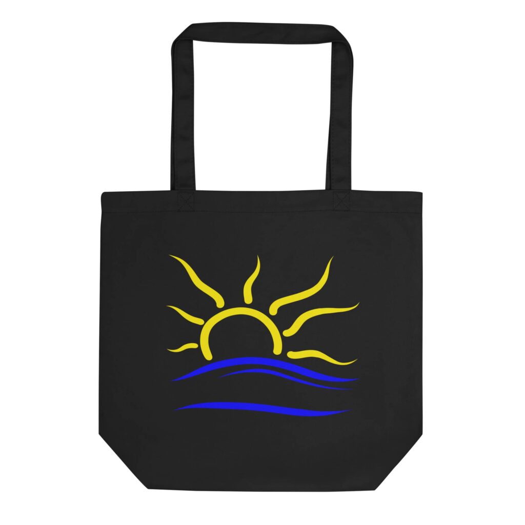 naturist universal symbol eco tote bag