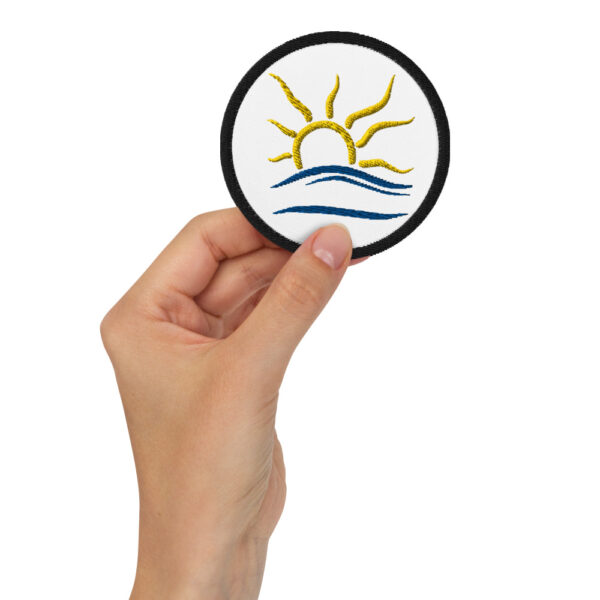 naturist symbol embroidered patches