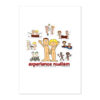experience nudism sticker sheet