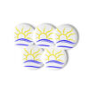 Set of naturist symbol pin buttons - Image 4
