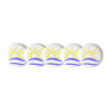 Set of naturist symbol pin buttons