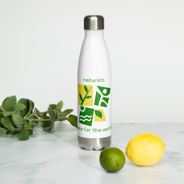 naturist for the earth stainless steel water bottle - Image 2