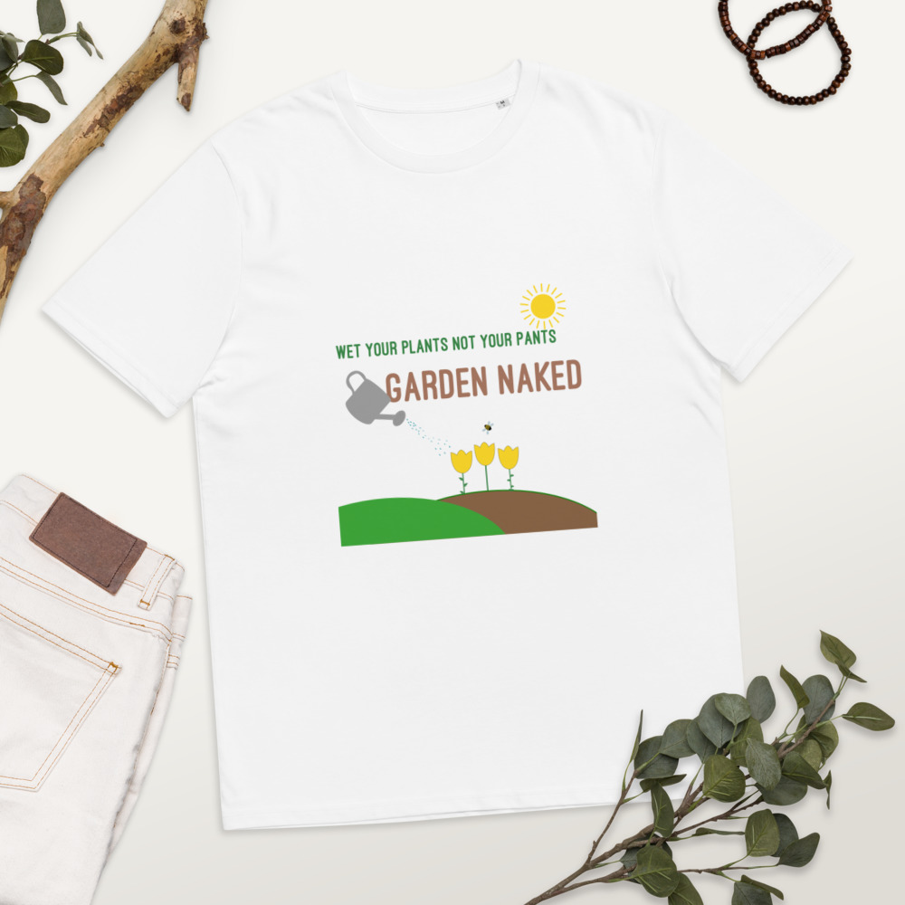 wet your plants unisex organic cotton t-shirt