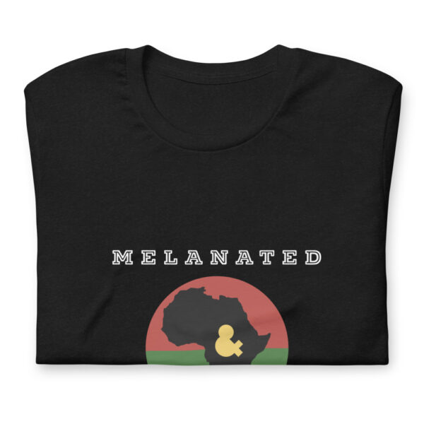melanated a clothes free unisex t-shirt - Image 5