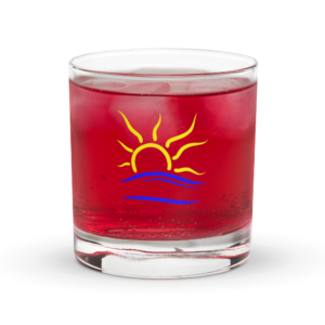 Universal Naturist symbol  Rocks glass