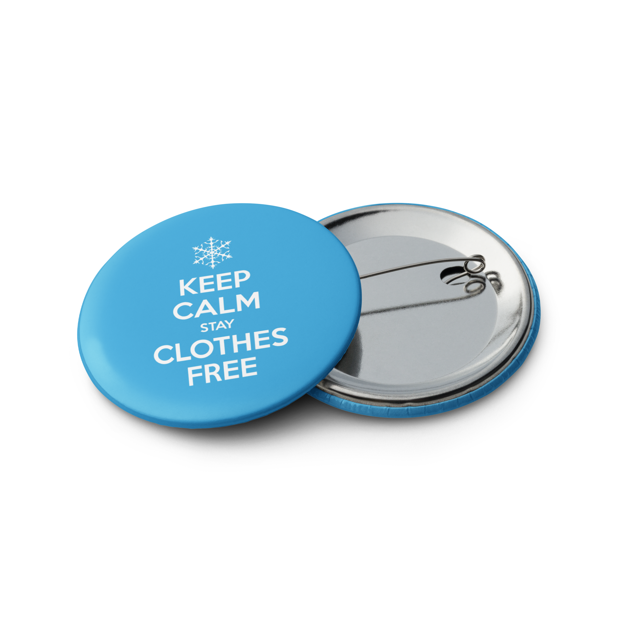 Keep calm winter set of pin buttons