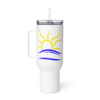 Naturist Symbol Travel mug with a handle - Image 6
