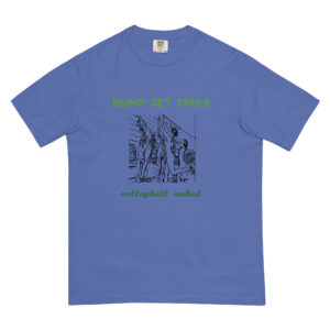 Bump set spike naked volleyball  garment-dyed heavyweight t-shirt