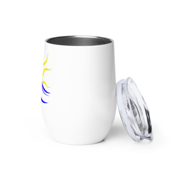 Universal naturist Symbol Wine tumbler - Image 3