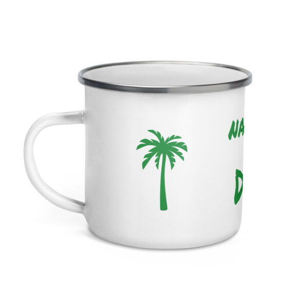 Naturist Dad Enamel Mug - Image 3