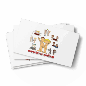 Experience Nudism business cards