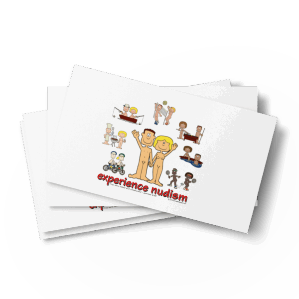 Experience Nudism business cards