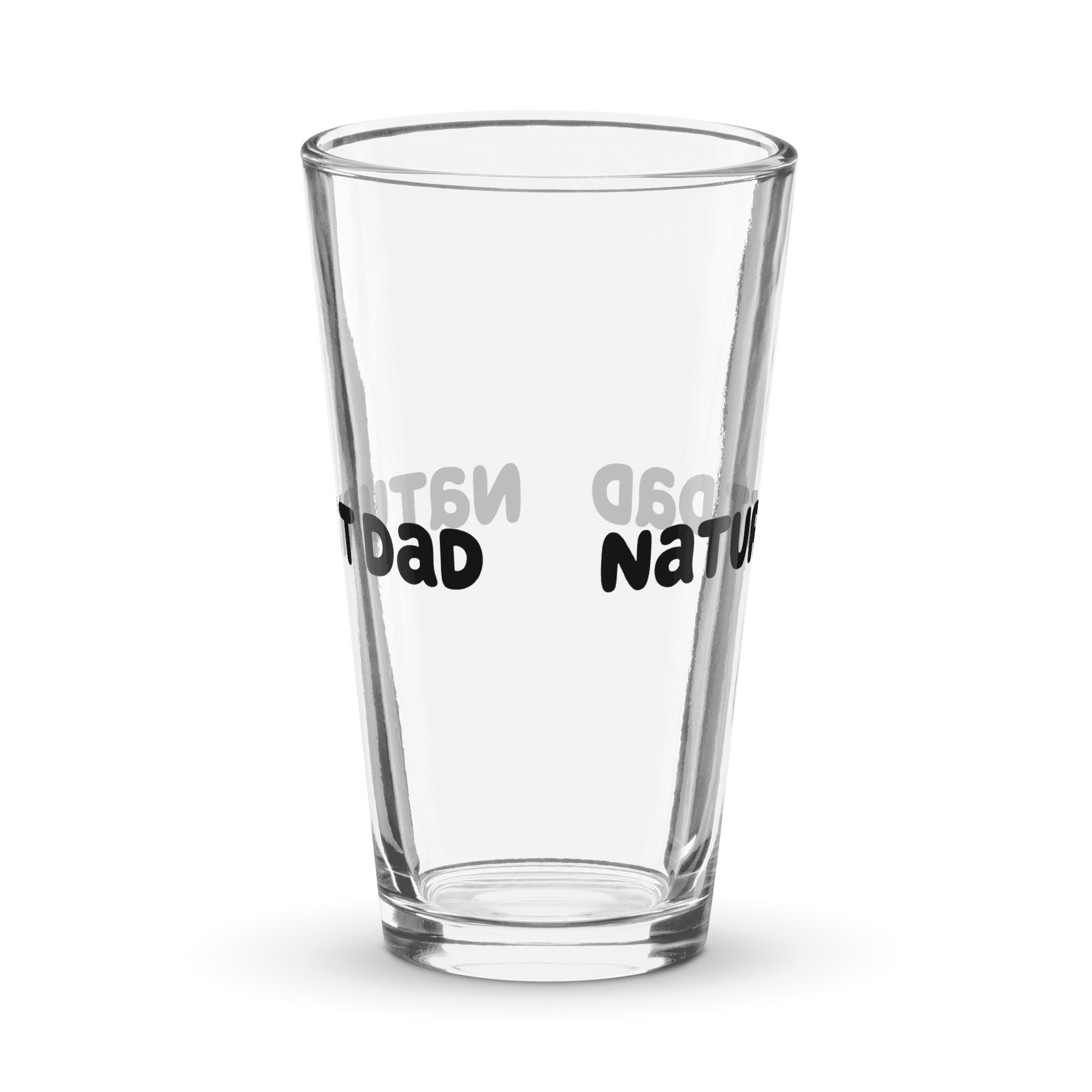 Naturist Dad Shaker pint glass