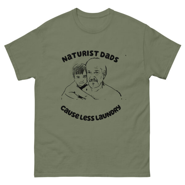 Naturist dads less laundry classic tee - Image 5