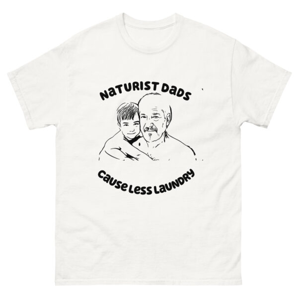 Naturist dads less laundry classic tee - Image 9